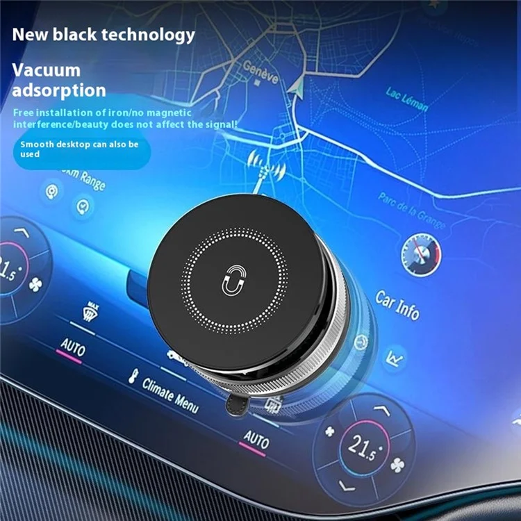 SD09 Magnetic Car Mount Foldable Stand for Dashboard Windshield Vacuum Suction Phone Holder