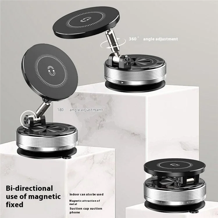 SD09 Magnetic Car Mount Foldable Stand for Dashboard Windshield Vacuum Suction Phone Holder