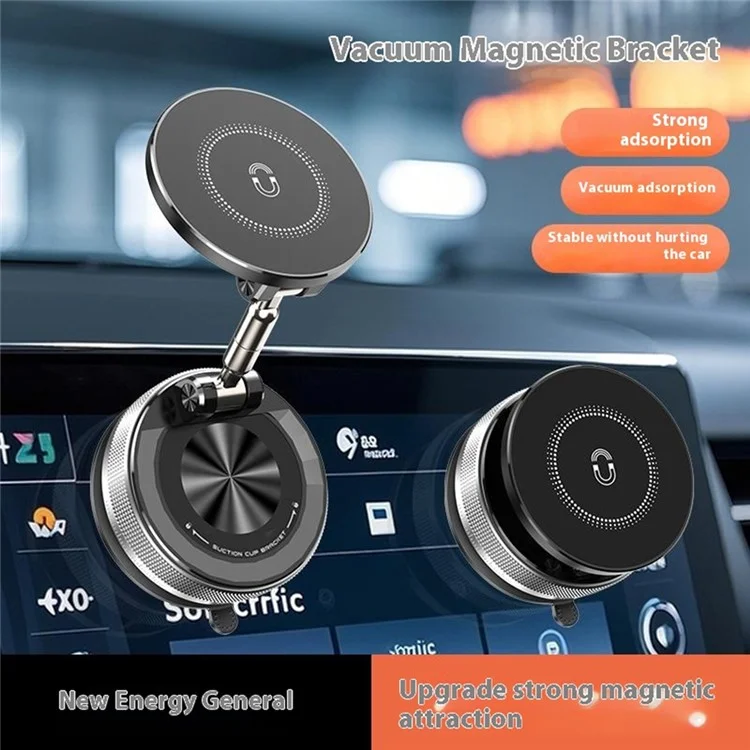 SD09 Magnetic Car Mount Foldable Stand for Dashboard Windshield Vacuum Suction Phone Holder