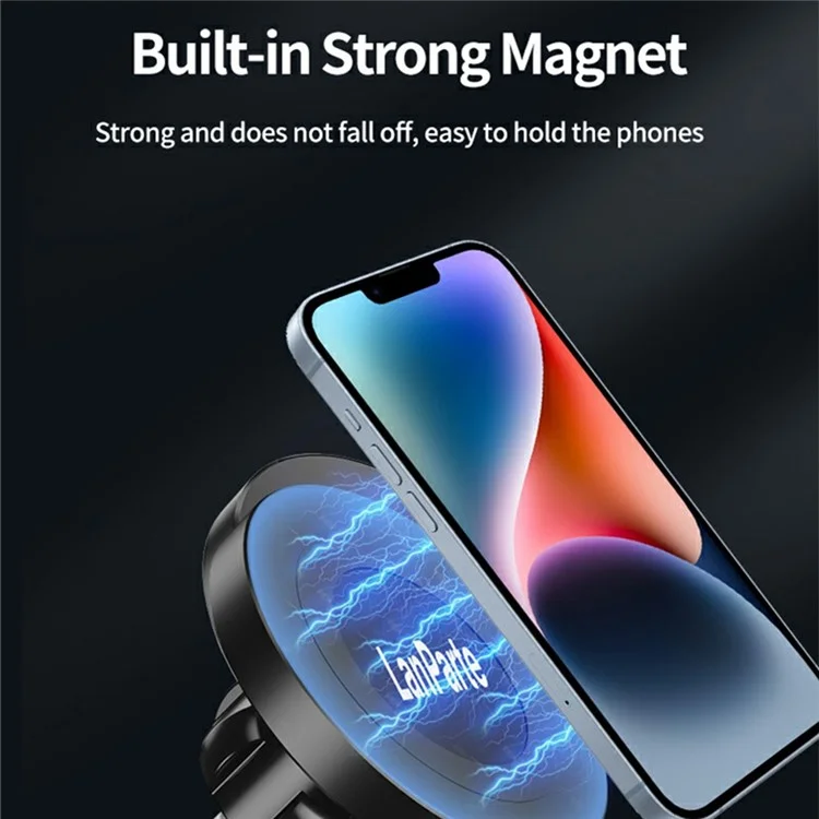 Suporte Magnético Universal para Celular no Carro LANPARTE RBA-M01L com Braço Ajustável e Ventosa de Alta Aderência