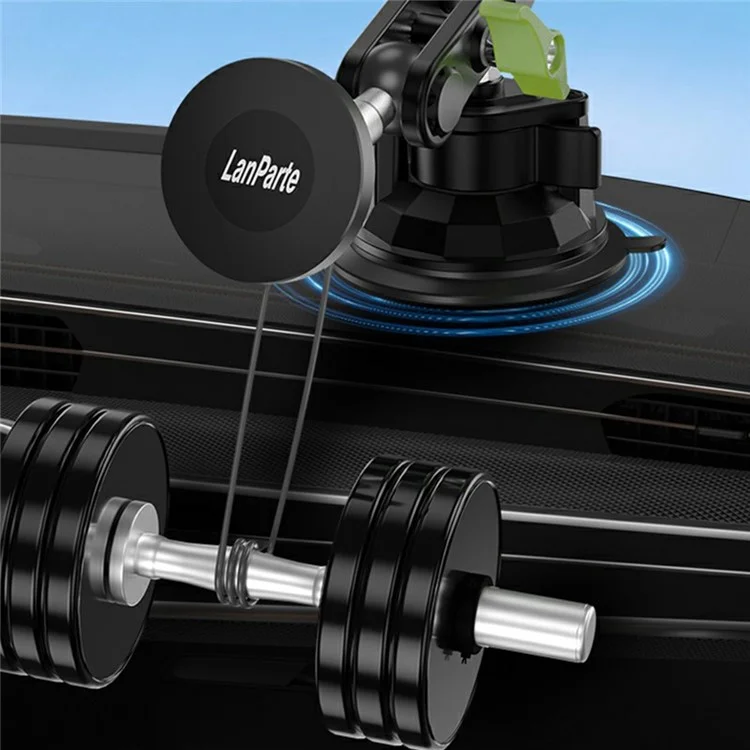 Suporte Magnético Universal para Celular no Carro LANPARTE RBA-M01L com Braço Ajustável e Ventosa de Alta Aderência