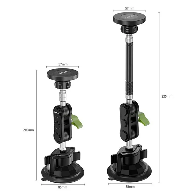 Suporte Magnético Universal para Celular no Carro LANPARTE RBA-M01L com Braço Ajustável e Ventosa de Alta Aderência