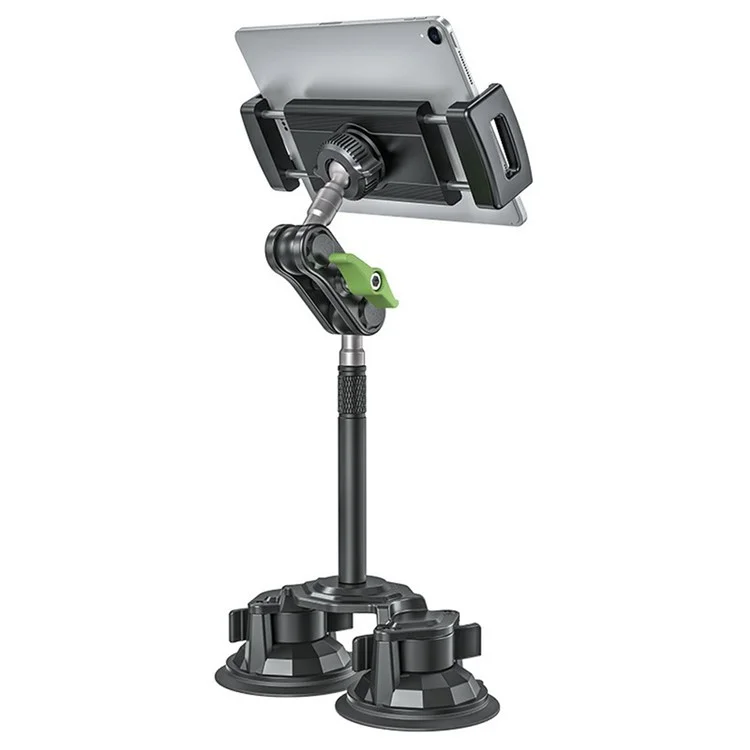Support de Tablette LANPARTE RBA-P2L à Double Ventouse Version Étendue - Support Universel pour Voiture avec Bras Ajustable