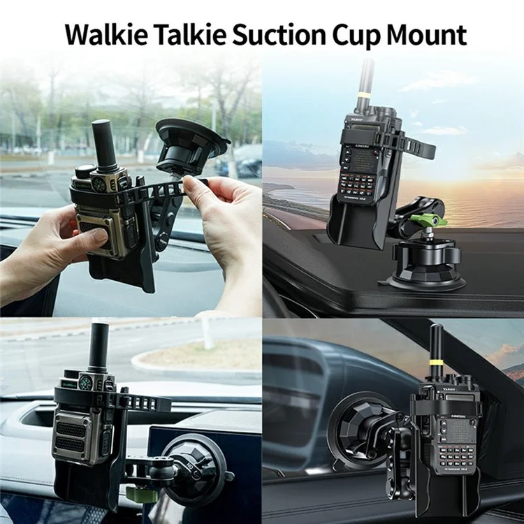 LANPARTE RBA-WT01N Drahtloser Intercom Saugnapfhalterung Universelle Halterung für Walkie-Talkie