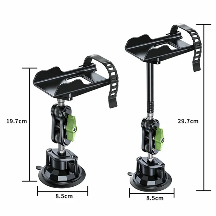 LANPARTE RBA-WT01NL Supporto a ventosa per walkie-talkie Testa a sfera Braccio estensibile Supporto per auto