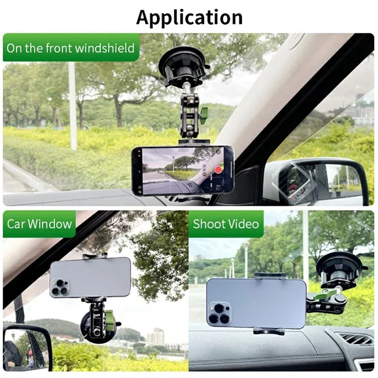 LANPARTE UBA-01L Car Suction Cup Mount Extended Bracket Multi Angle Adjustable Phone Holder