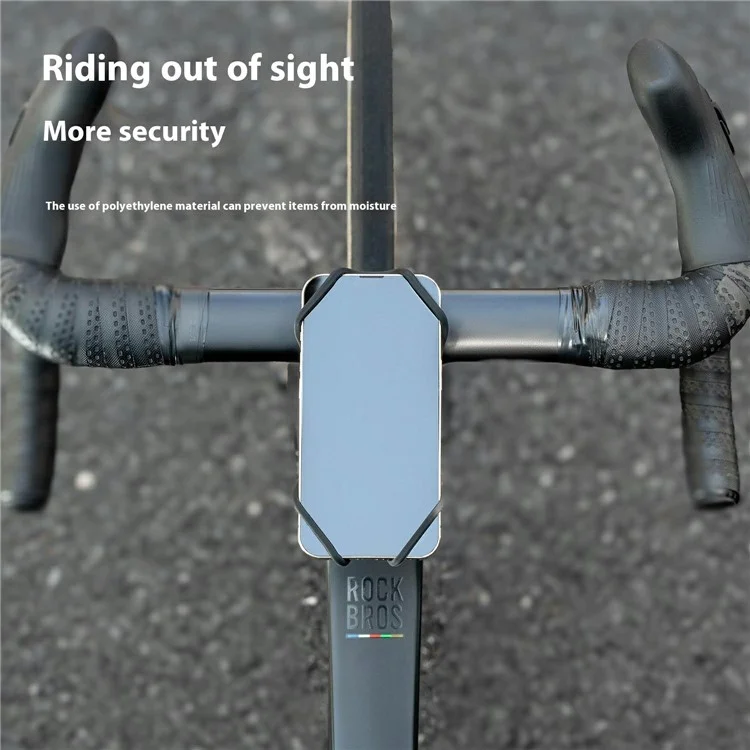 Support de téléphone en silicone pour vélo électrique ROCKBROS avec support de navigation à libération rapide