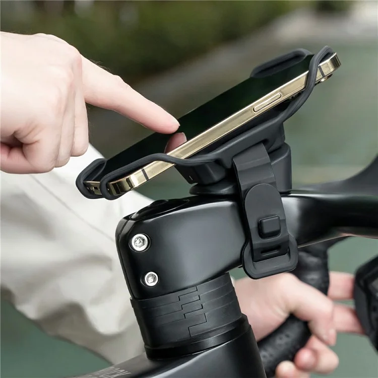 Support de téléphone en silicone pour vélo électrique ROCKBROS avec support de navigation à libération rapide