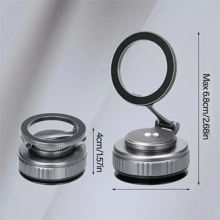 G711 Car Magnetic Phone Mount 360 Degree Rotation Vacuum Suction Cellphone Holder Stand - Tarnish