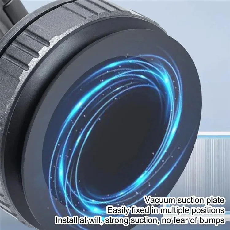 G511 Foldable Car Phone Mount 360 Degree Rotatable Magnetic Holder Suction Cup Stand - Tarnish