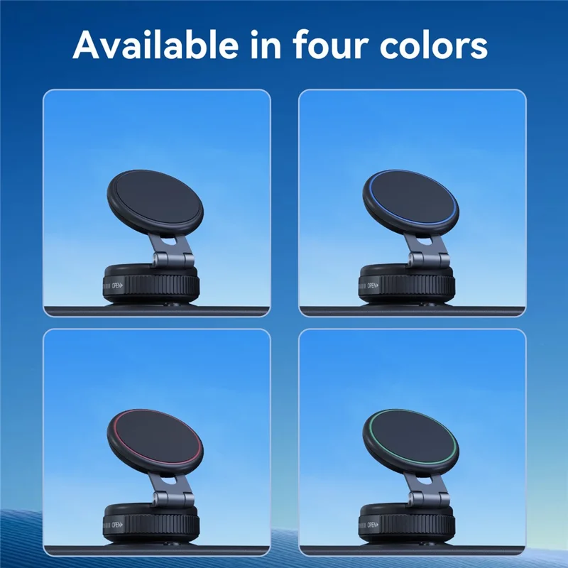 MA-151M Vacuum Suction Cup Mount Foldable Magnetic Phone Holder Retractable Car Cellphone Bracket
