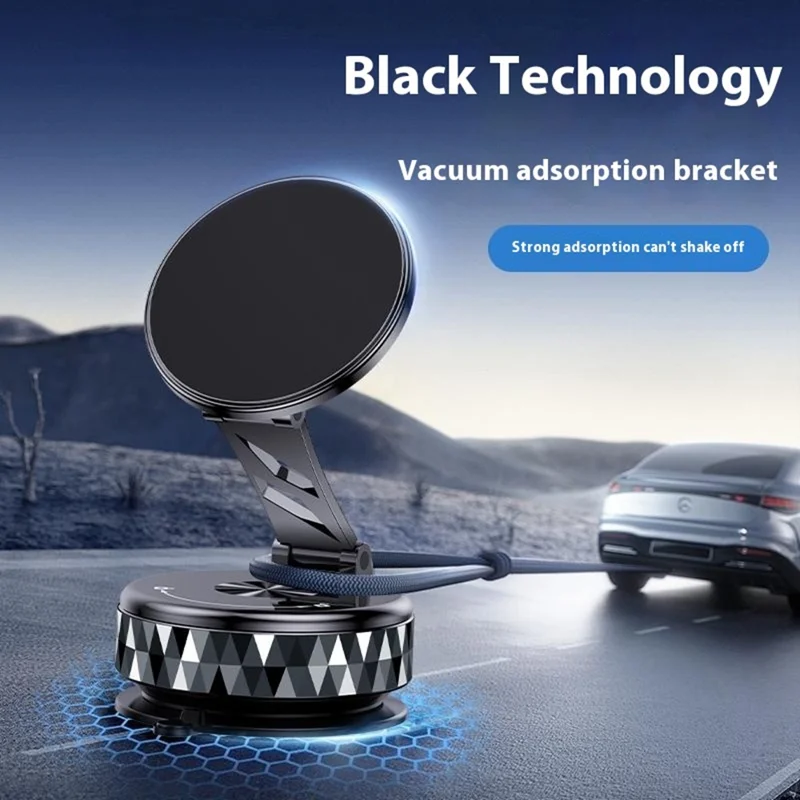 Support Magnétique de Téléphone de Voiture K13 Rotation à 360 Degrés Ventouse Porte-Téléphone - Noir