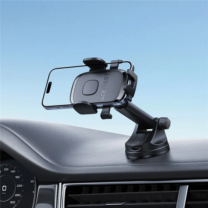 Soporte de móvil ACEFAST D57 para salpicadero con ventosa y bloqueo con una pulsación, compatible con teléfonos de 4,7-6,9 pulgadas