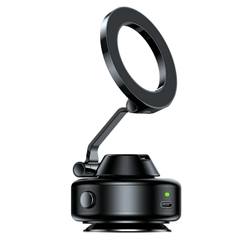 R-JUST CZ20 Support de téléphone magnétique pour voiture, rotation 360 degrés, avec ventouse - Noir