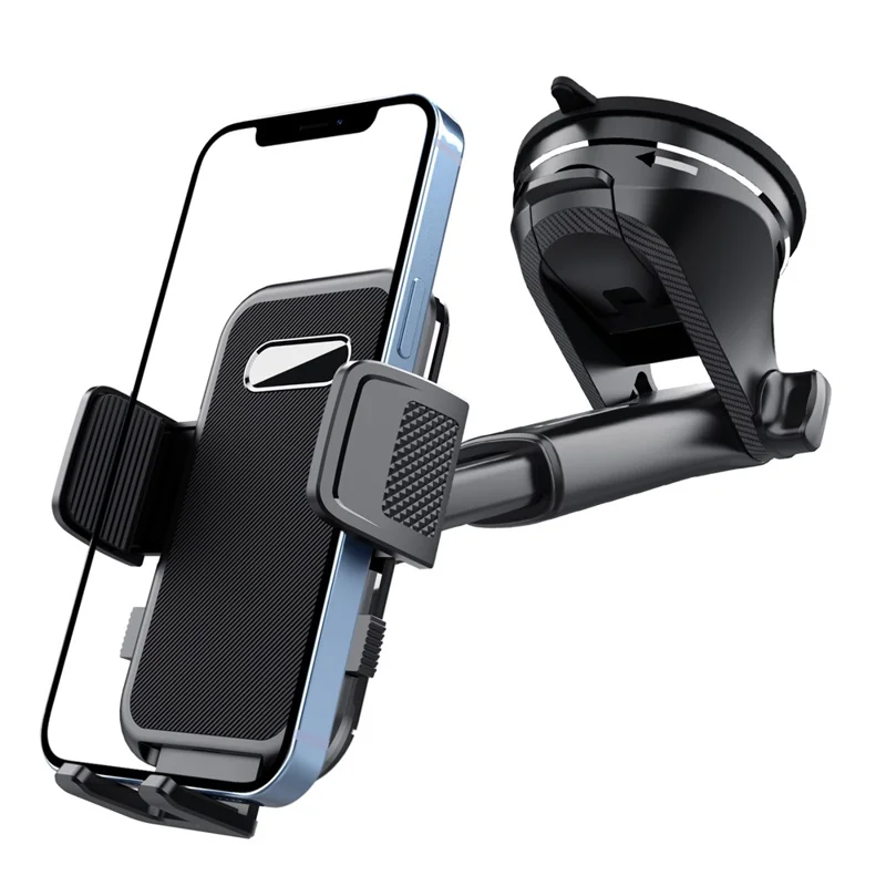 Support de téléphone pour voiture ML239 à rotation 360 degrés avec bras télescopique et base à ventouse pour smartphone