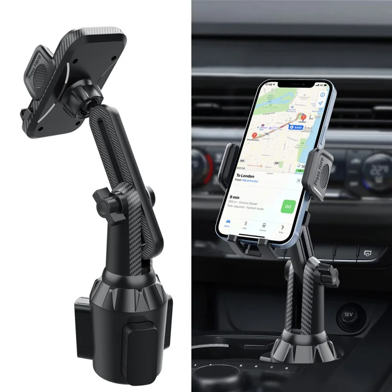 ML238 Adjustable Long Neck Car Cup Holder Phone Mount 360 Degree Rotation Universal Smartphone Stand