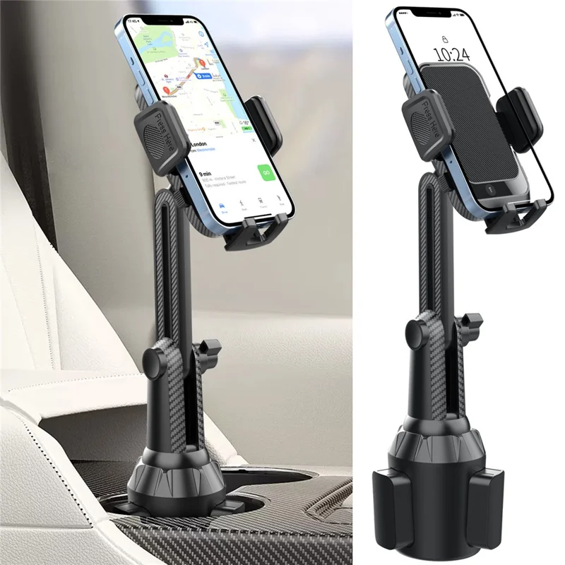ML238 Adjustable Long Neck Car Cup Holder Phone Mount 360 Degree Rotation Universal Smartphone Stand