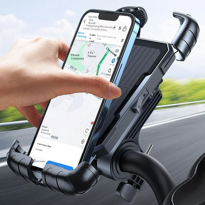 ML171 Soporte de Móvil para Manillar con Rotación de 360 Grados con Amortiguación para Bicicleta / Motocicleta