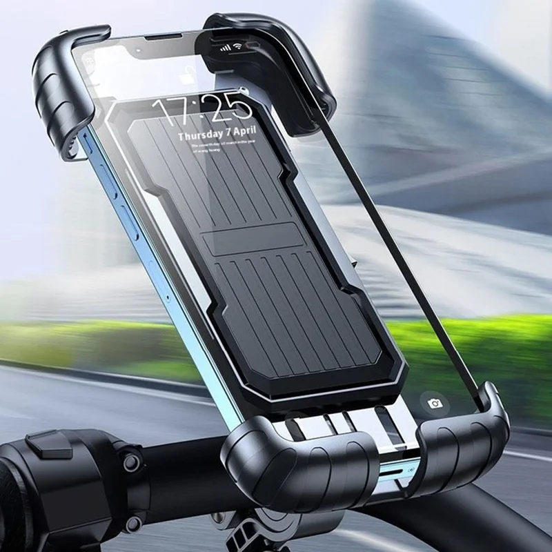 ML171 Soporte de Móvil para Manillar con Rotación de 360 Grados con Amortiguación para Bicicleta / Motocicleta