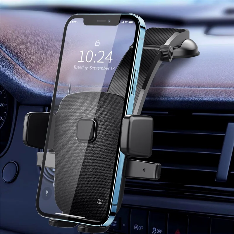 ML-190 Car Suction Cup Mount Extendable Rod Phone Holder 360 Degree Rotation Cellphone Stand