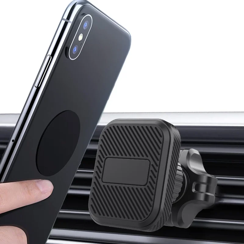 ML172 360 Degree Rotation Car Air Vent Square Magnetic Phone Holder Bracket for 4 - 7 Inch Phones
