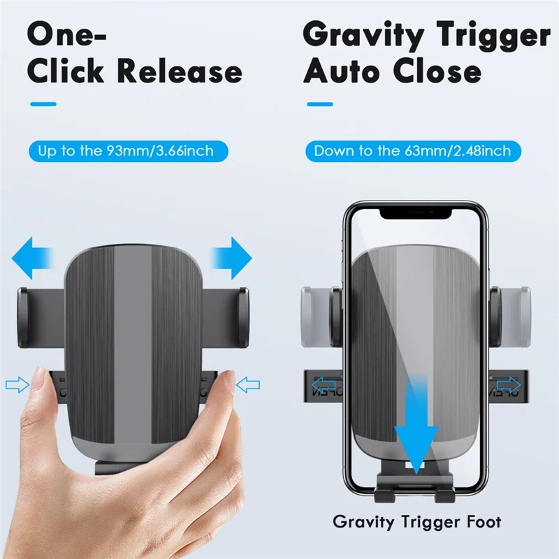 ML227 For Car Dashboard / Windshield 360 Degree Rotation Suction Cup Base Phone Holder with Extendable Arm