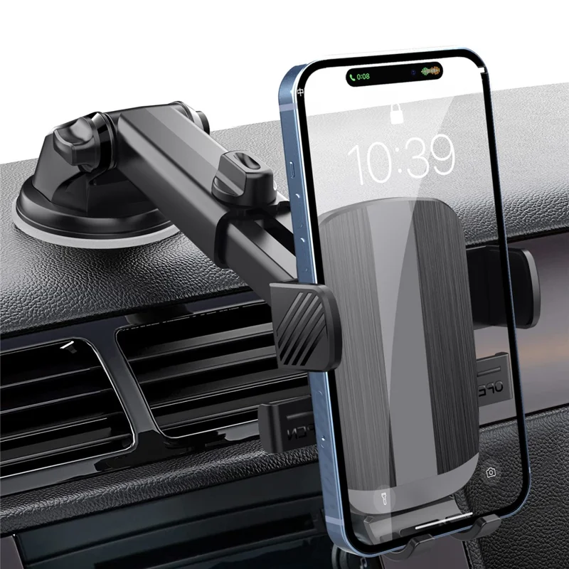 ML227 For Car Dashboard / Windshield 360 Degree Rotation Suction Cup Base Phone Holder with Extendable Arm