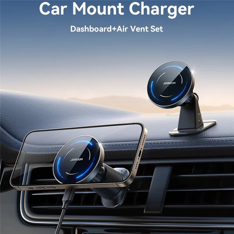 Suporte de Carregamento Sem Fio para Carro JOYROOM JR-ZS502 Compatível com MagSafe - Suporte para Painel / Saída de Ar