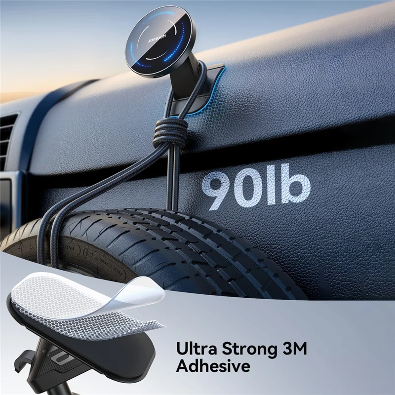 Suporte de Carregamento Sem Fio para Carro JOYROOM JR-ZS502 Compatível com MagSafe - Suporte para Painel / Saída de Ar
