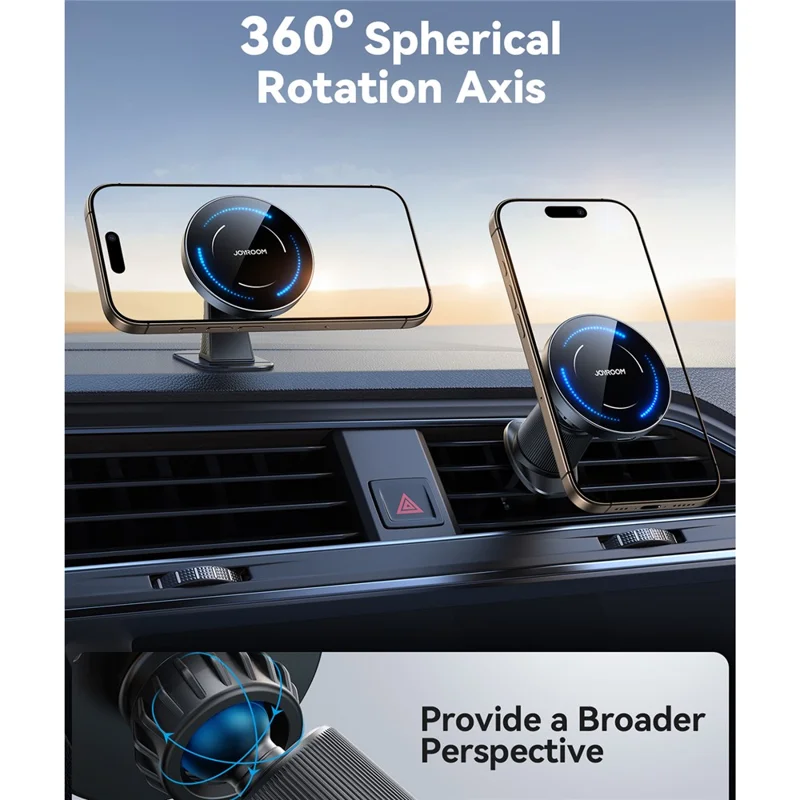 Suporte de Carregamento Sem Fio para Carro JOYROOM JR-ZS502 Compatível com MagSafe - Suporte para Painel / Saída de Ar