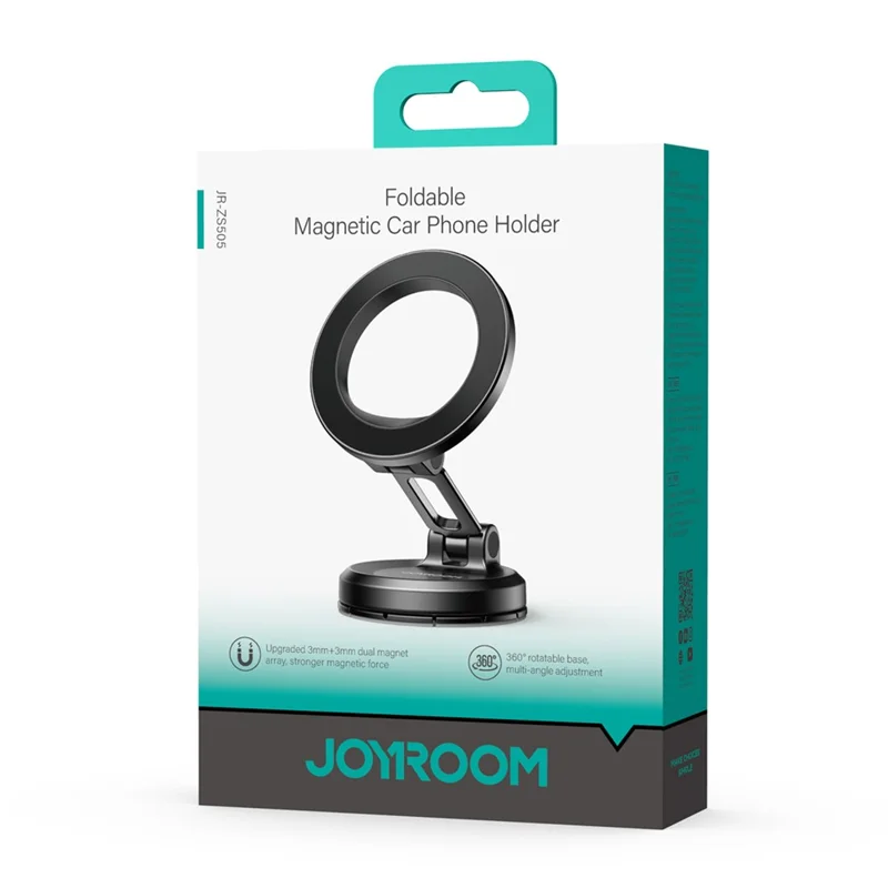 Suporte Veicular JOYROOM JR-ZS505 Compatível com MagSafe, Dobrável, Suporte Magnético com Rotação de 360°