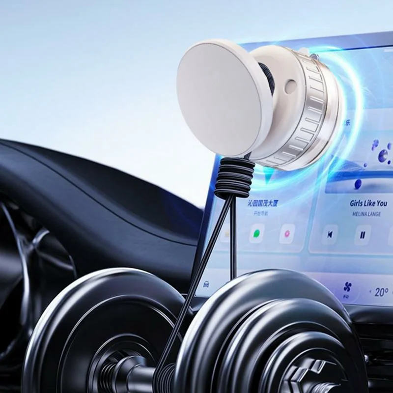X50 Car Dashboard Windscreen Suction Cup Phone Holder 360 Degree Rotation Magnetic Mount Stand - Black