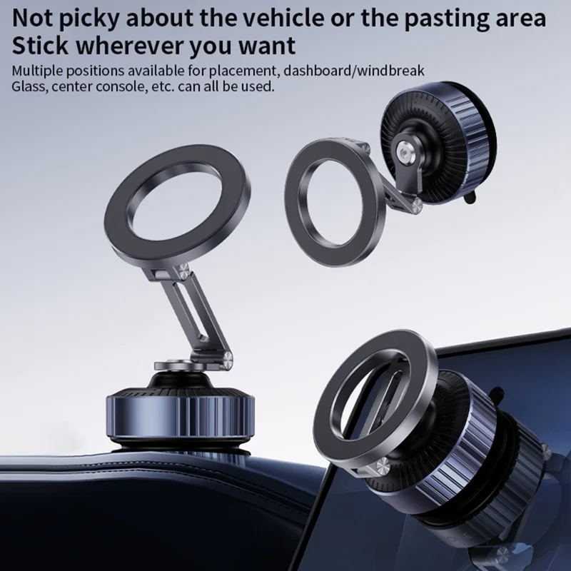 Suporte Magnético Dobrável para Celular Z23 com Sucção a Vácuo para Painel de Carro, Rotação 360 Graus