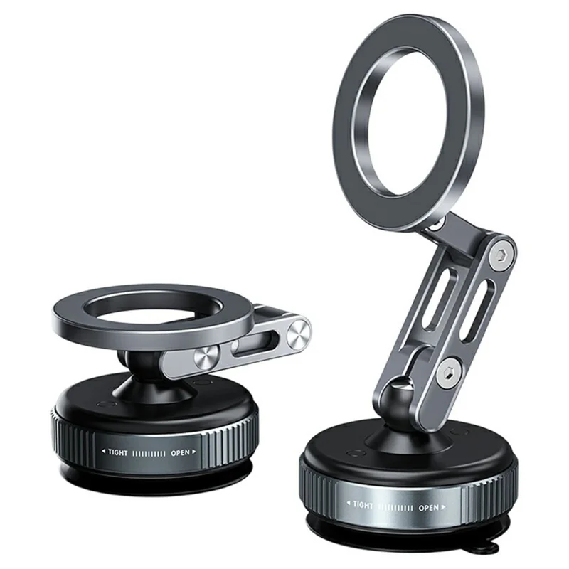 X53 Magnetic Car Dashboard Phone Stand Vacuum Suction Cup 360 Degree Rotation Foldable Cellphone Bracket