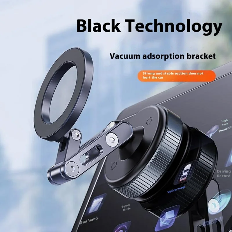 X53 Magnetic Car Dashboard Phone Stand Vacuum Suction Cup 360 Degree Rotation Foldable Cellphone Bracket