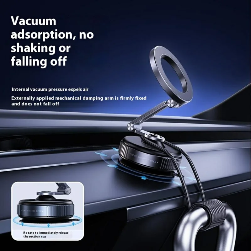 X54 Magnetic Car Phone Holder Dashboard Windshield Suction Cup Mount Foldable Navigation Stand