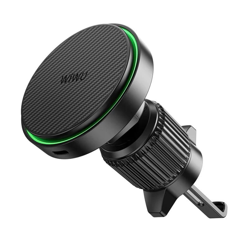 WIWU CH-325 Qi 2.0 Magnetic Car Wireless Charger 15W Fast Charging Air Vent Mount Bracket