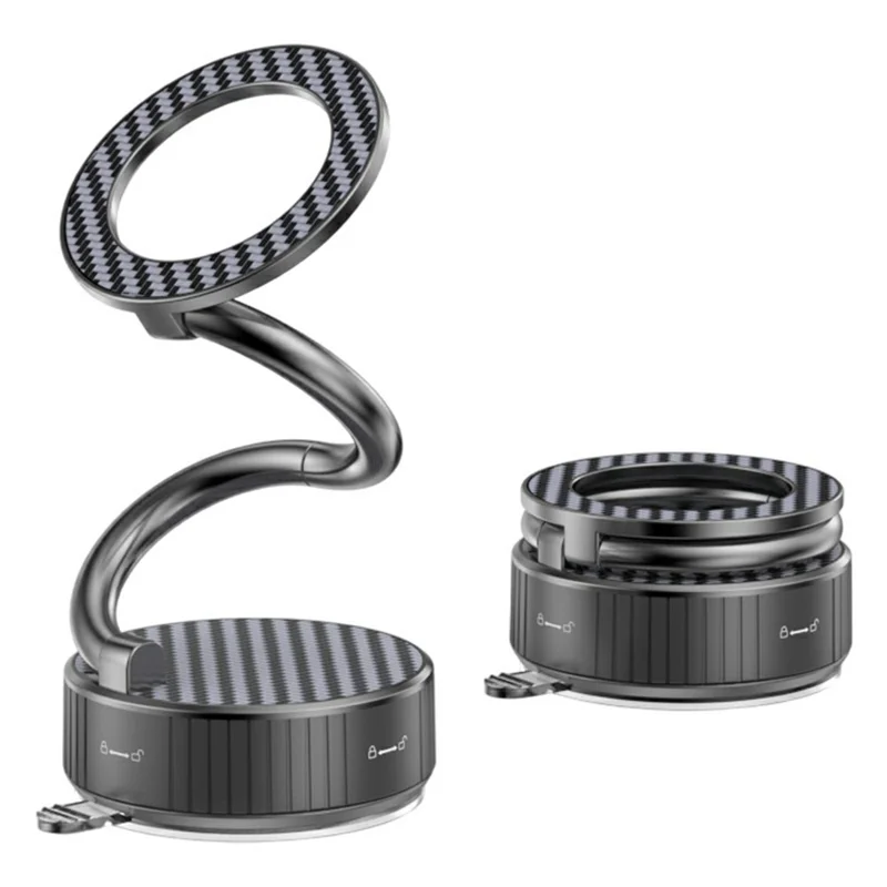 H3 Car Phone Mount 360 Degree Rotation Foldable Adjustable Arm Metal Magnetic Phone Holder