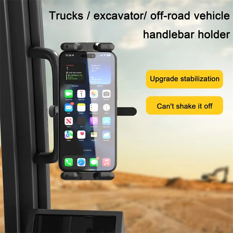 A006 360 Degree Rotatable Tablet Phone Mount Treadmill Spin Bike Vehicle Handle Installation Bracket