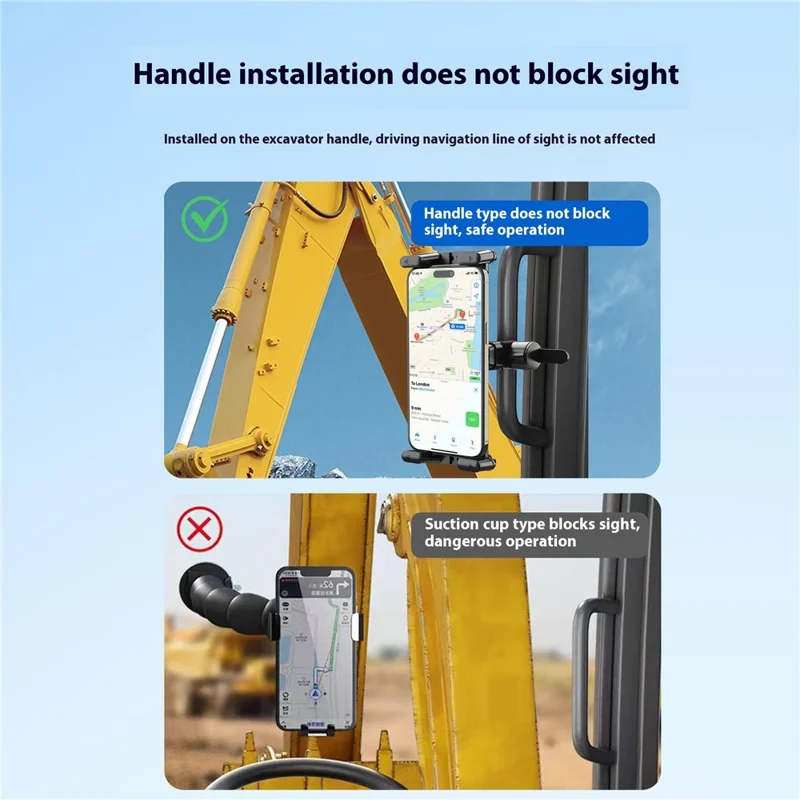 A006 360 Degree Rotatable Tablet Phone Mount Treadmill Spin Bike Vehicle Handle Installation Bracket