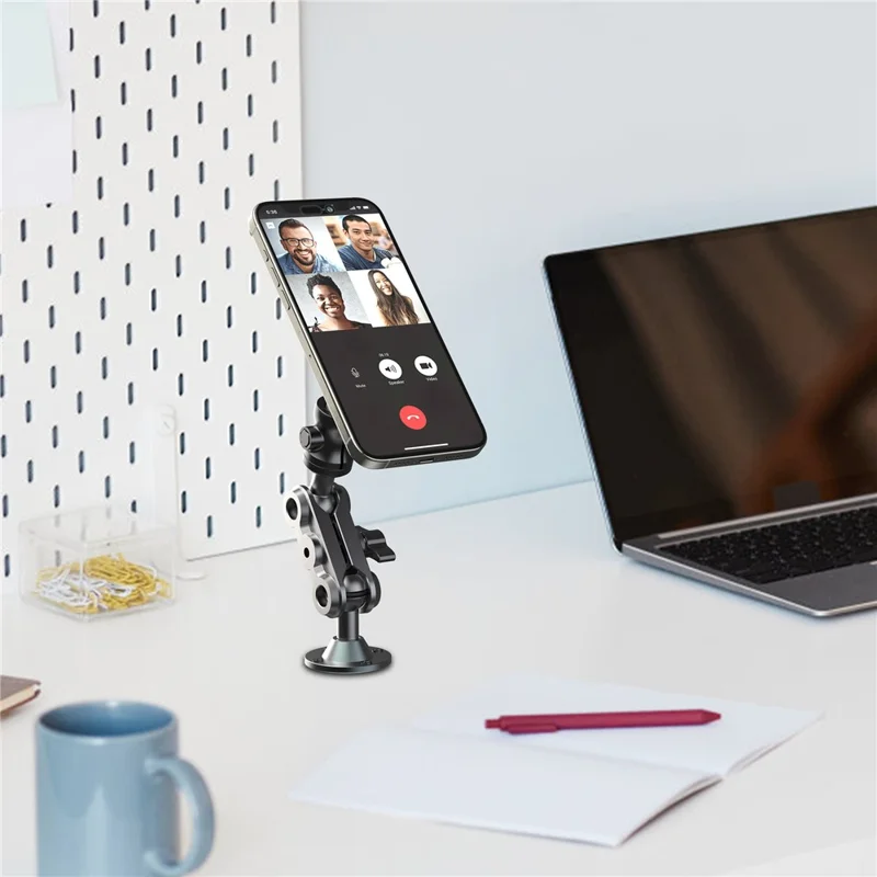 X039 Car Truck Boat Wall Mount Phone Holder Heavy Duty Adjustable Tablet Stand with Aluminum Drill Base
