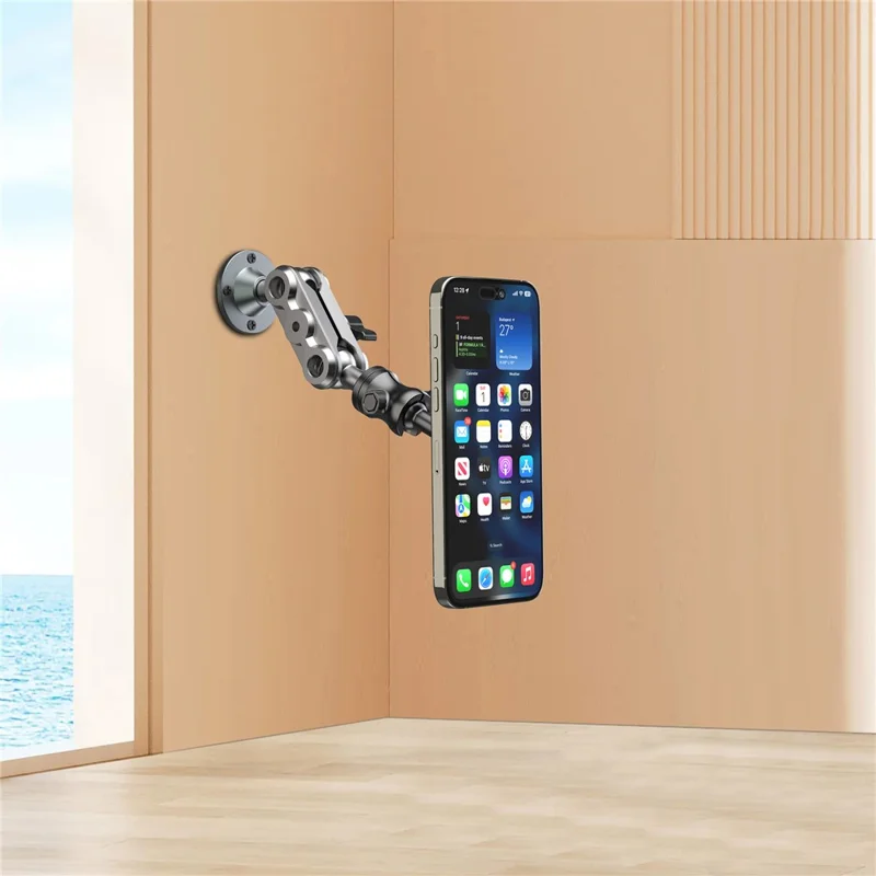 X039 Car Truck Boat Wall Mount Phone Holder Heavy Duty Adjustable Tablet Stand with Aluminum Drill Base