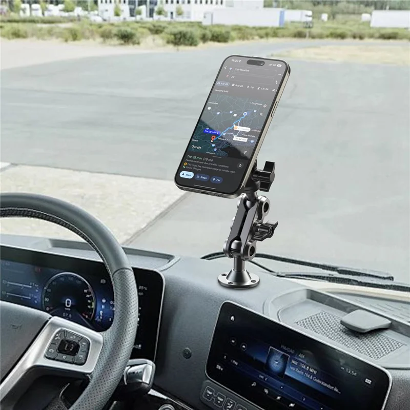 X039 Car Truck Boat Wall Mount Phone Holder Heavy Duty Adjustable Tablet Stand with Aluminum Drill Base