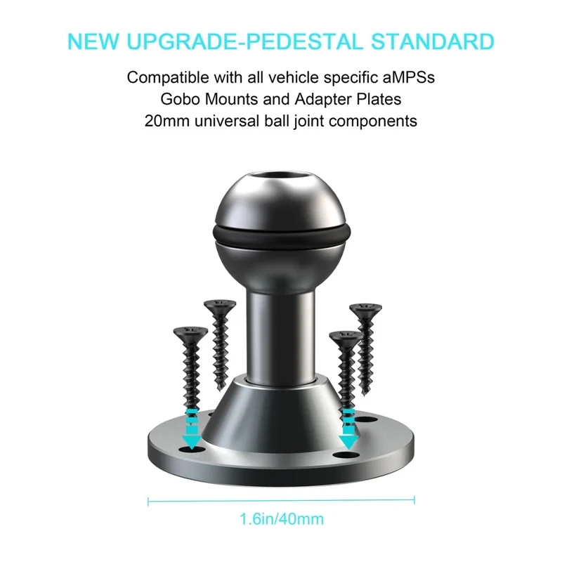 X039 Car Truck Boat Wall Mount Phone Holder Heavy Duty Adjustable Tablet Stand with Aluminum Drill Base