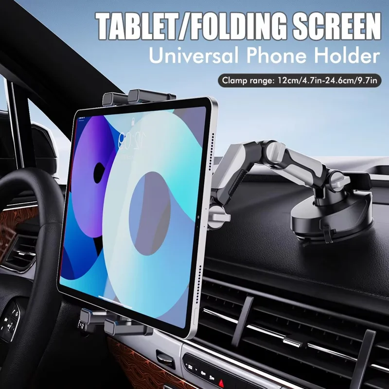 Suporte Universal X257 para Tablet e Celular em Carro e Caminhão com Braço Ajustável e Ventosa