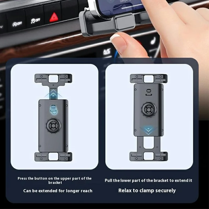 C259 Car Air Vent Mount 360 Degree Rotation 7-12.9 Inch Phone Tablet Holder