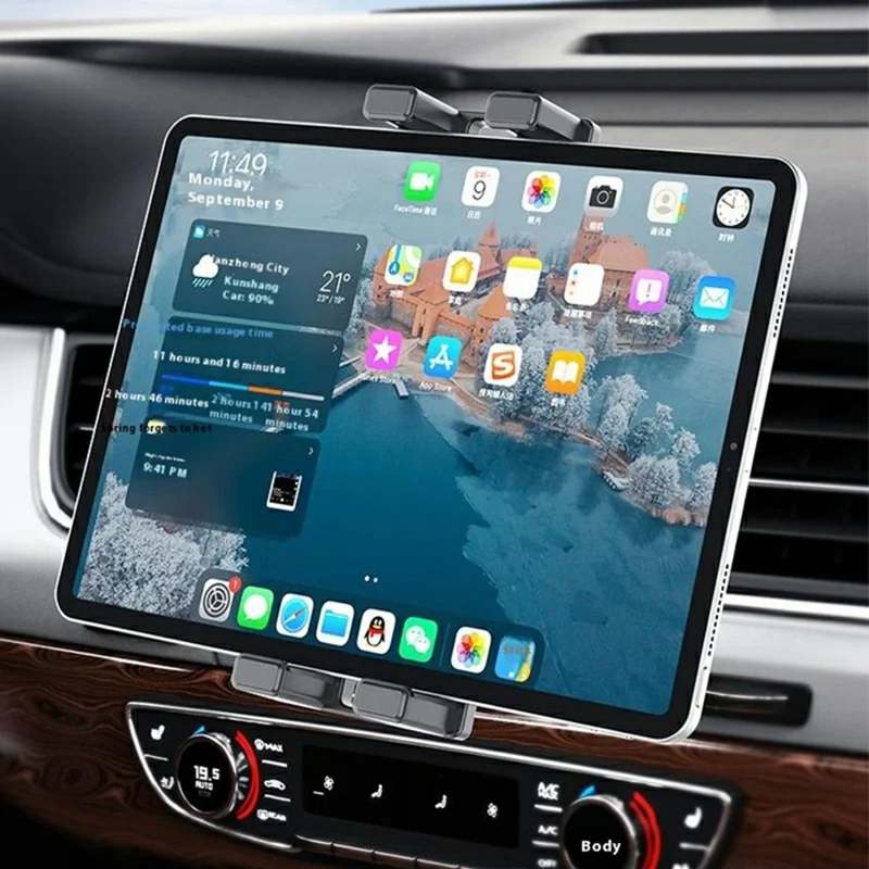 C259 Car Air Vent Mount 360 Degree Rotation 7-12.9 Inch Phone Tablet Holder