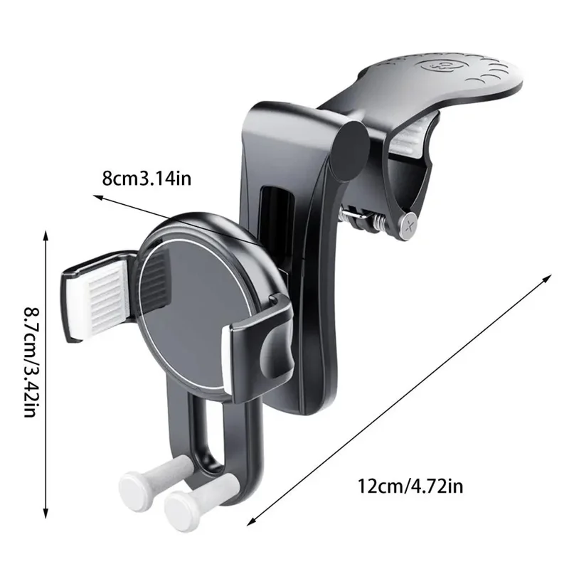 Support de téléphone multifonction pour tableau de bord de voiture YB25-3, support de navigation réglable en ABS