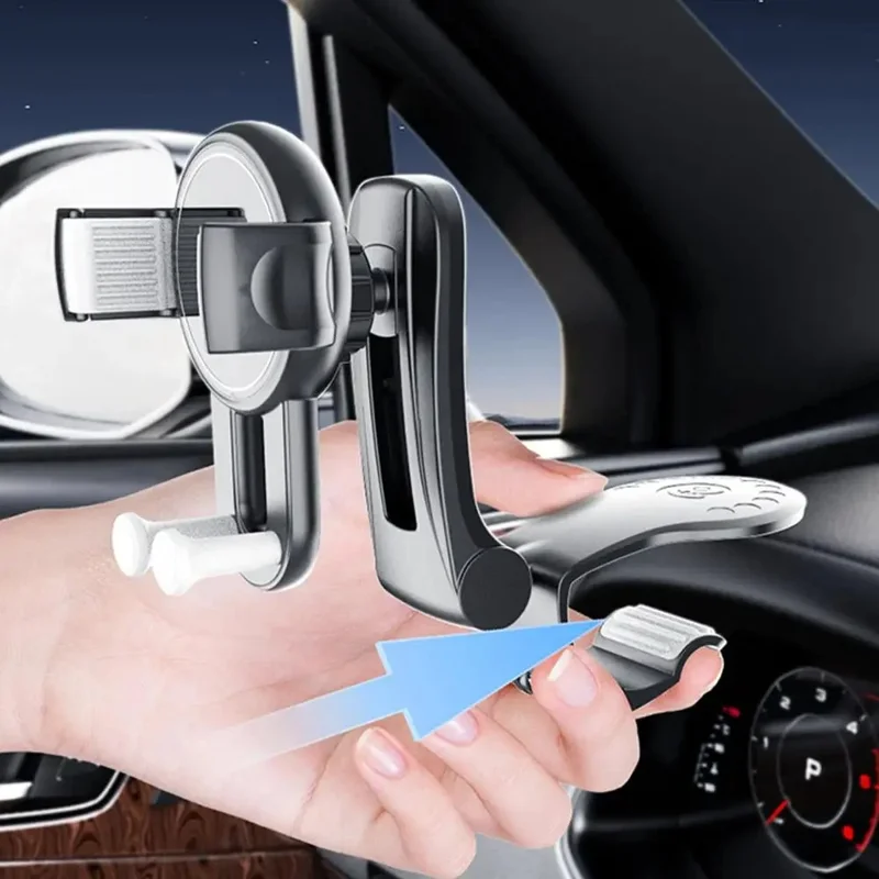 Support de téléphone multifonction pour tableau de bord de voiture YB25-3, support de navigation réglable en ABS