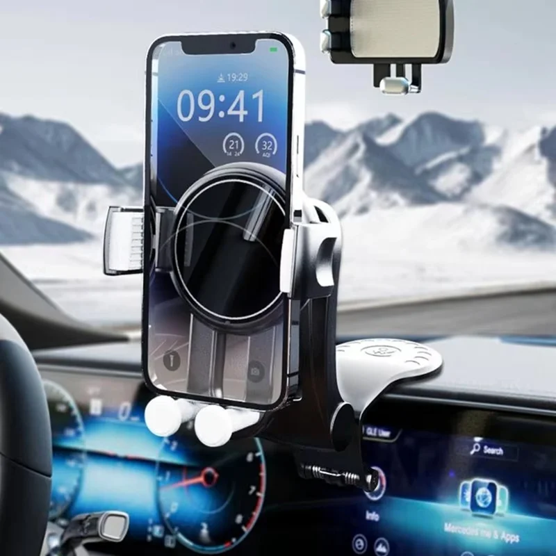 Support de téléphone multifonction pour tableau de bord de voiture YB25-3, support de navigation réglable en ABS